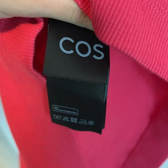 COS Ribbed Tube Tank Midi Dress XS Pink - Picture 8 of 10